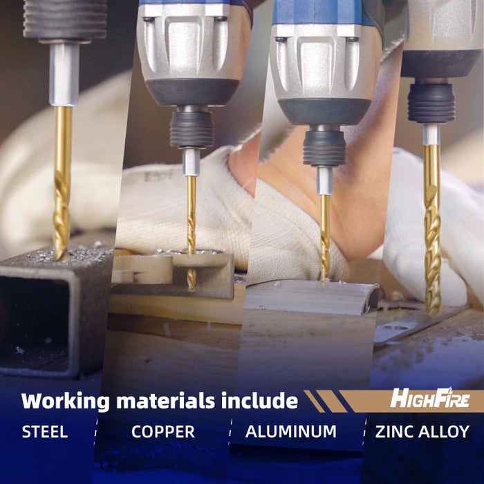 1/8" Hex Shank Drill Bits(12 Pcs)