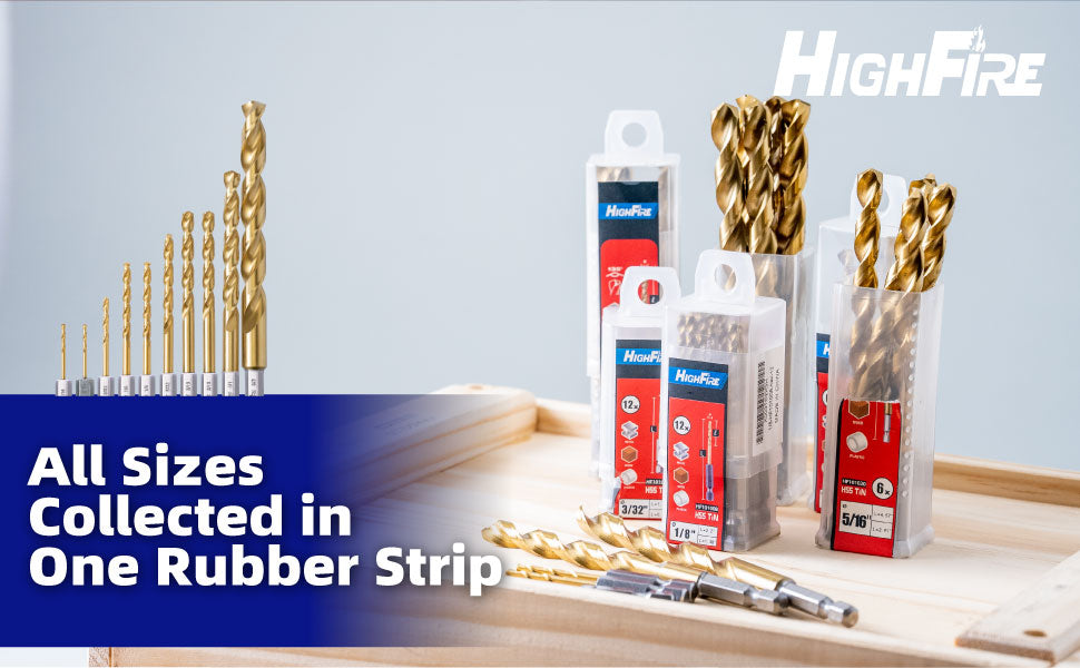 1/8" Hex Shank Drill Bits(12 Pcs)