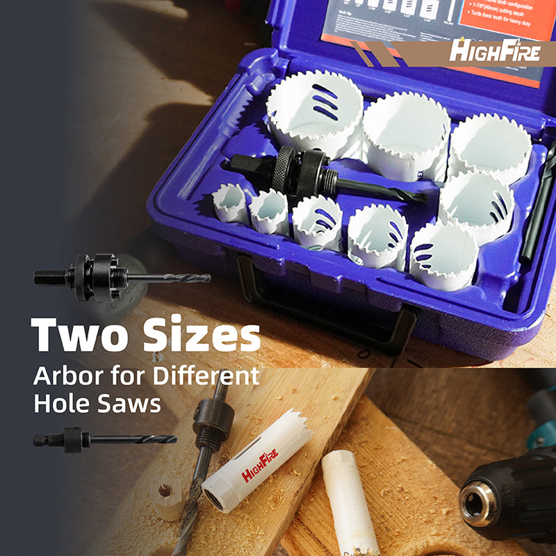 13pcs Bi-metal Hole Saw Kit