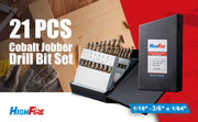 21PCS M35 Cobalt Drill Bit Set