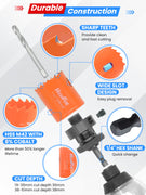 17pcs Hex Shank Hole Saw Kit