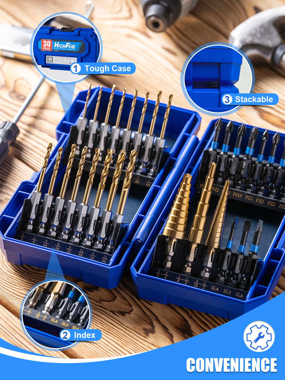 30pcs Impact Driver Bit Set