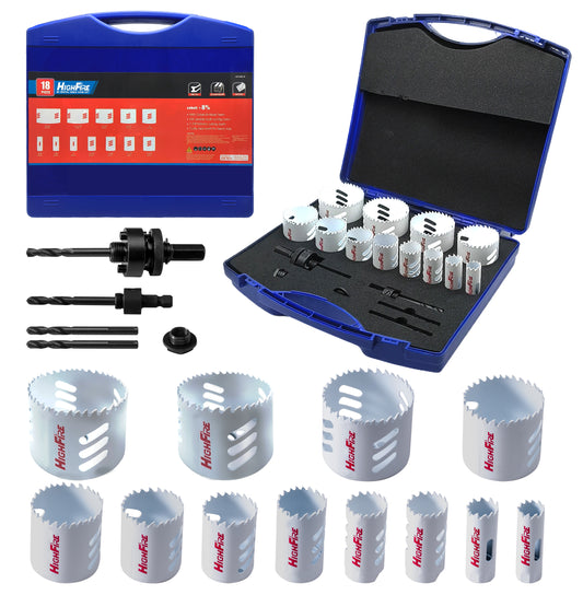 18pcs Bi-metal Hole Saw Kit